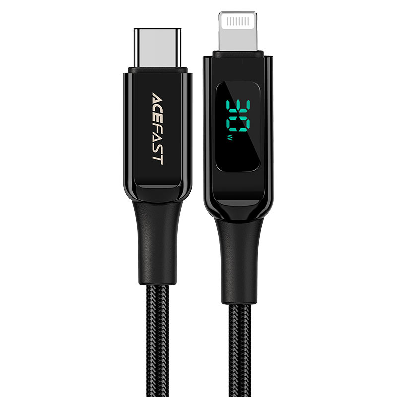 Acefast C6 - 01 USB - C to Lightning Cable – Fast Charging & Data - Saif Al Najmi KwData CablesACEFASTSaif Al Najmi KwBlackAcefast C6 - 01 USB - C to Lightning Cable – Fast Charging & Data
